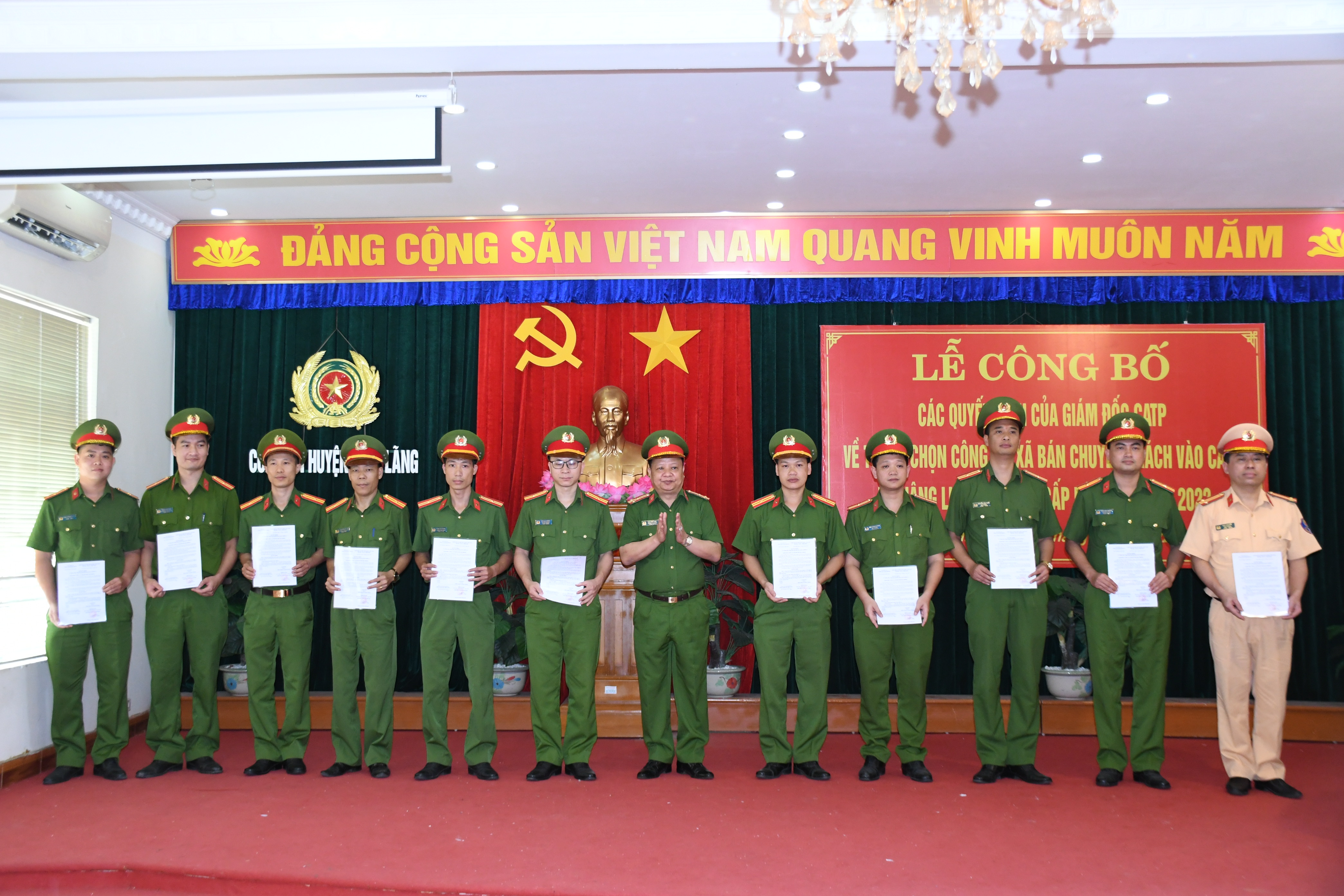 Công an huyện Tiên Lãng điều tra, khám nhá án đạt 83,3%